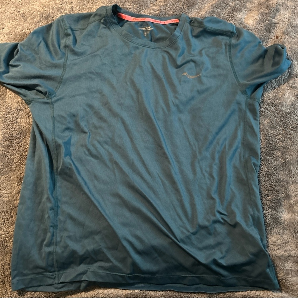 Saucony Blue Short Sleeve Tee